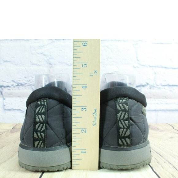 LL Bean Ultralight Black Nylon Insulated Waterproof Quilted Ankle Shoes Size 9 M - Picture 6 of 10